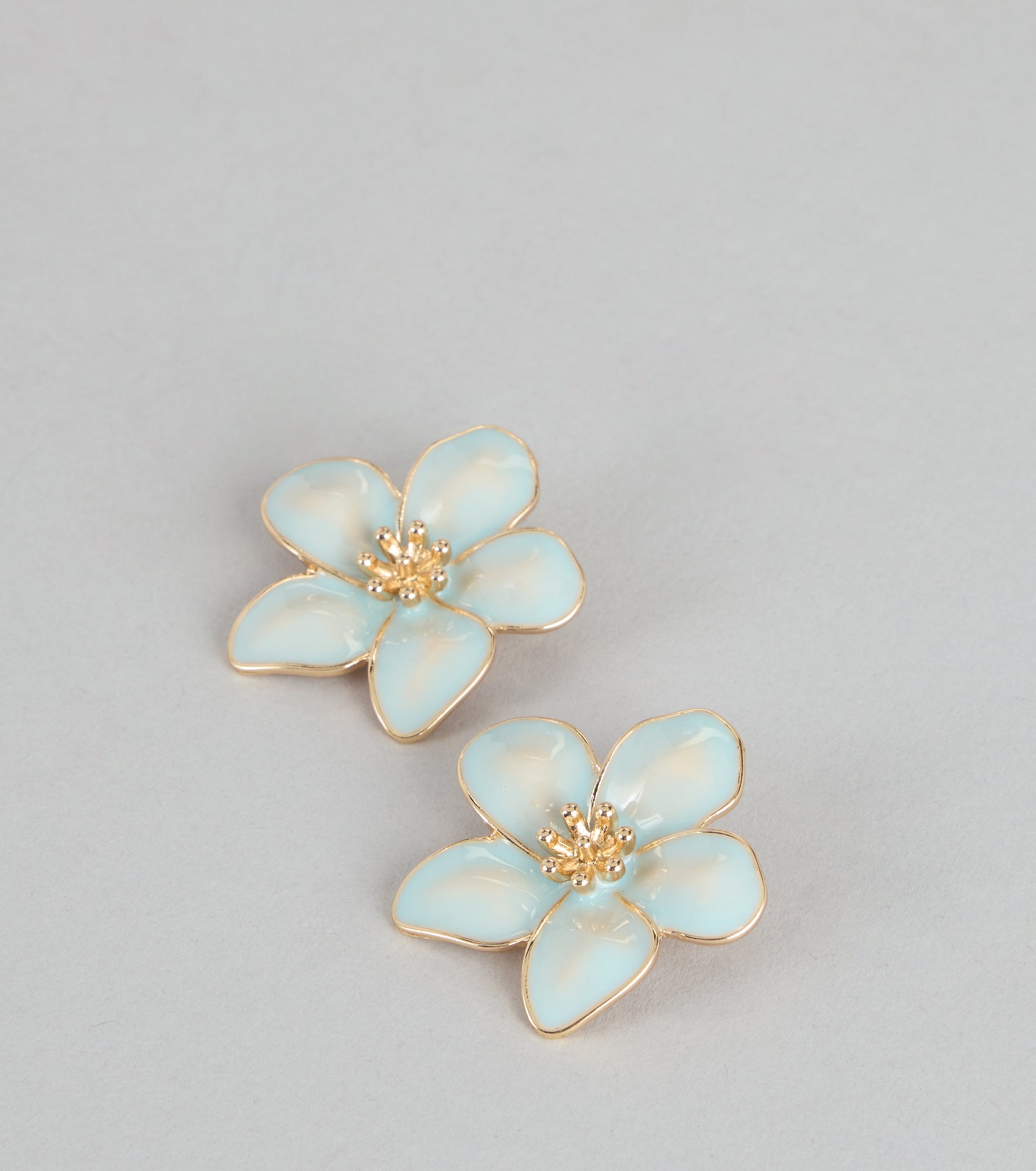 Chic Bloom Flower Statement Stud Earrings