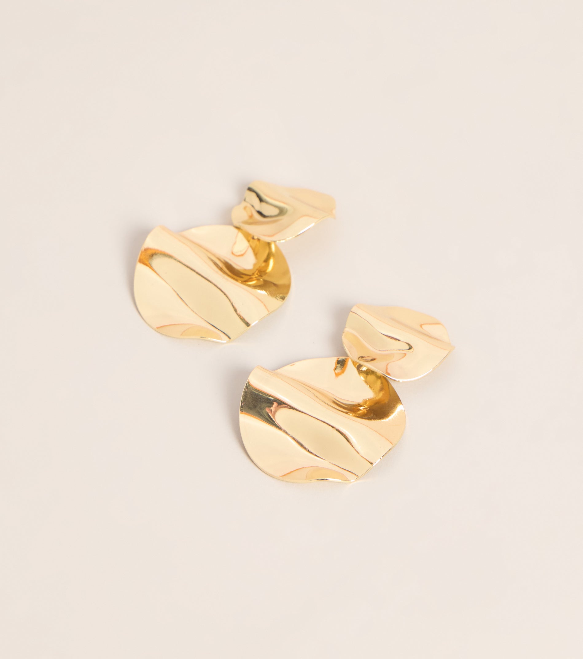 Just Enough Drama Hammered Drop Earrings