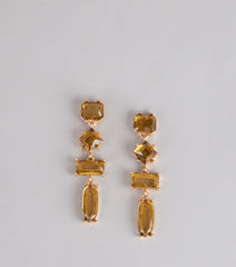 Elevated Glow Gem Rhinestone Earrings