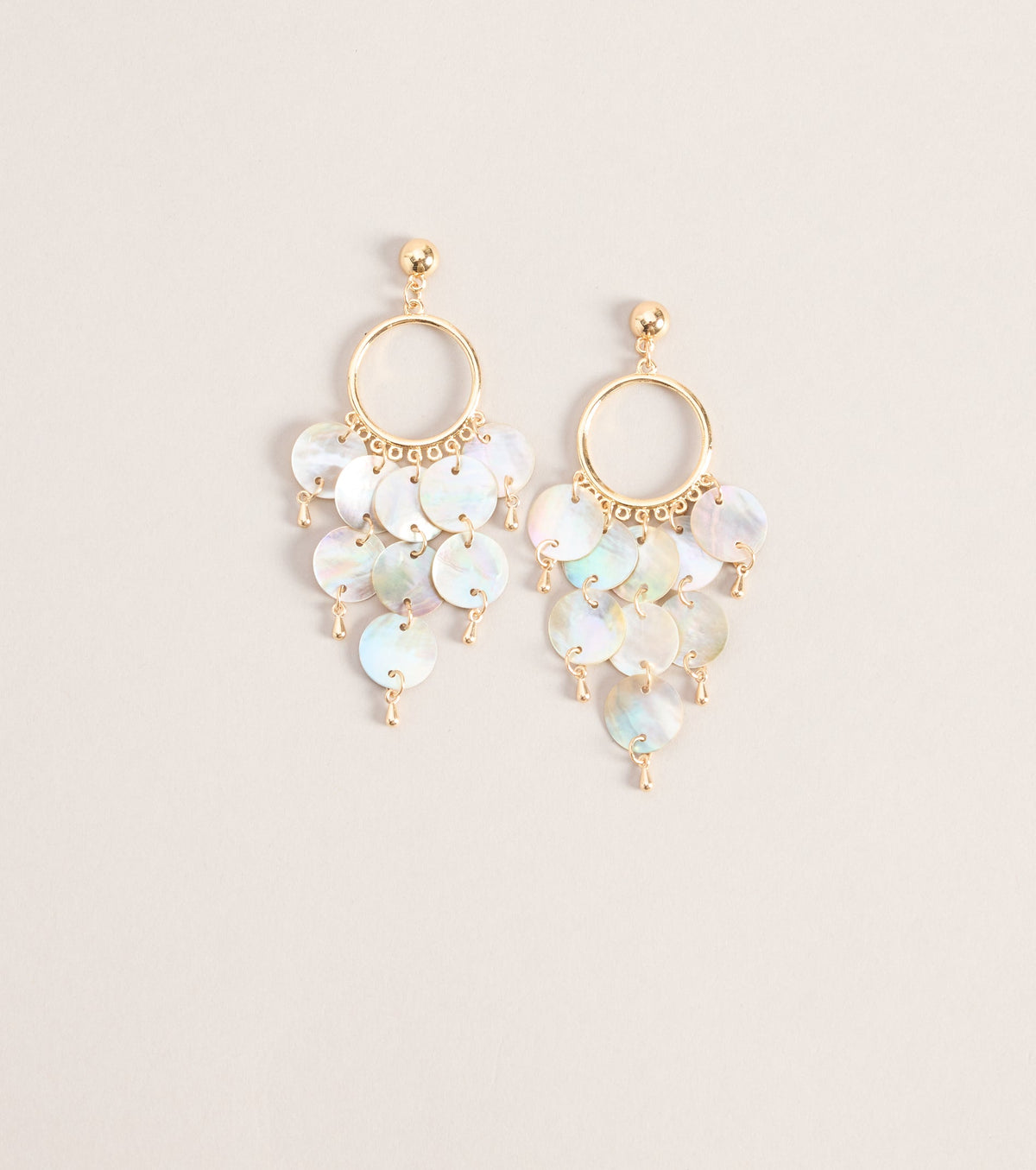 Sea You Soon Shell Hoop Earrings