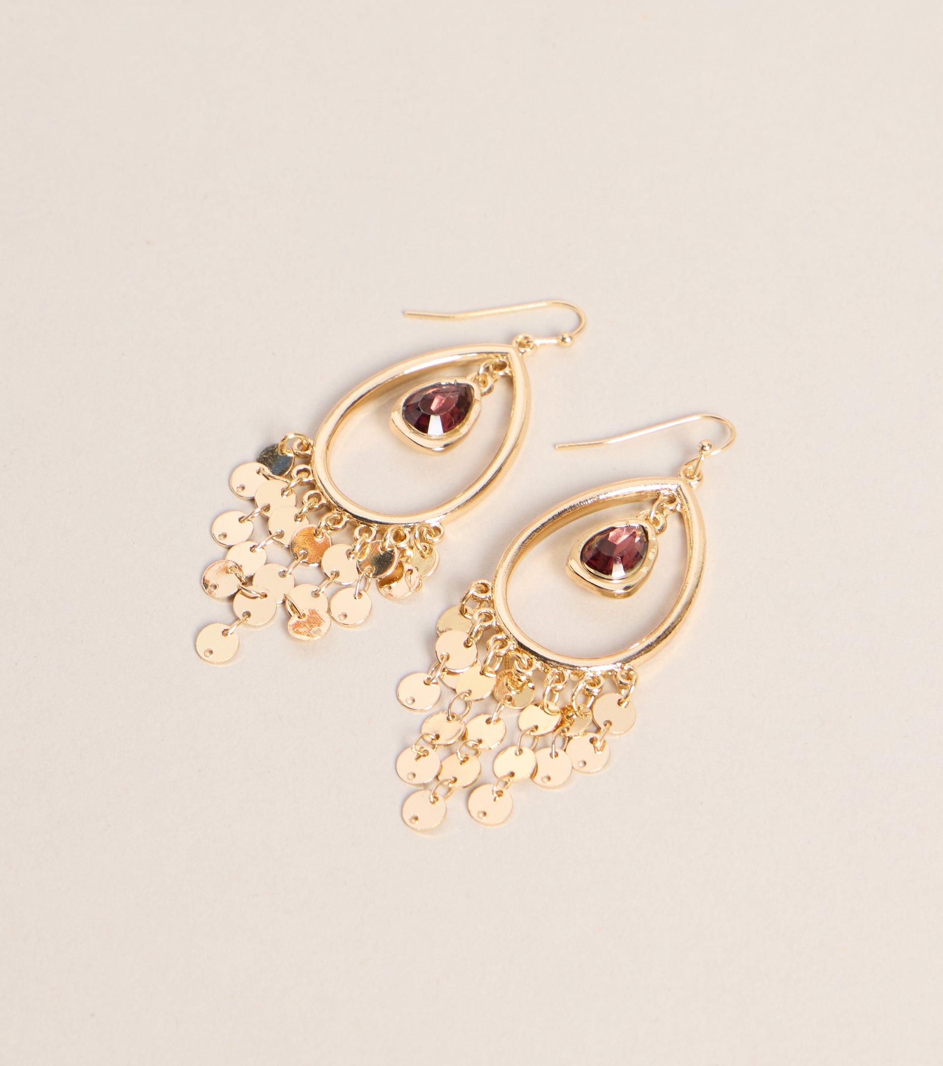 Treasure Found Coin Charm Earrings