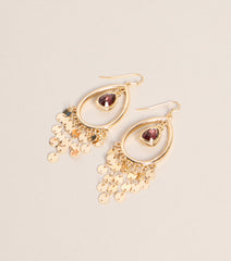 Treasure Found Coin Charm Earrings