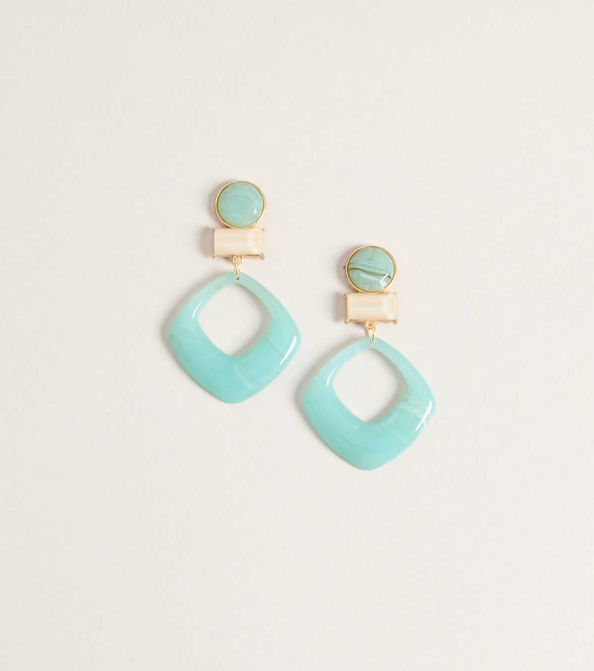 Vacation Pending Drop Hoop Earrings
