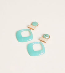 Vacation Pending Drop Hoop Earrings