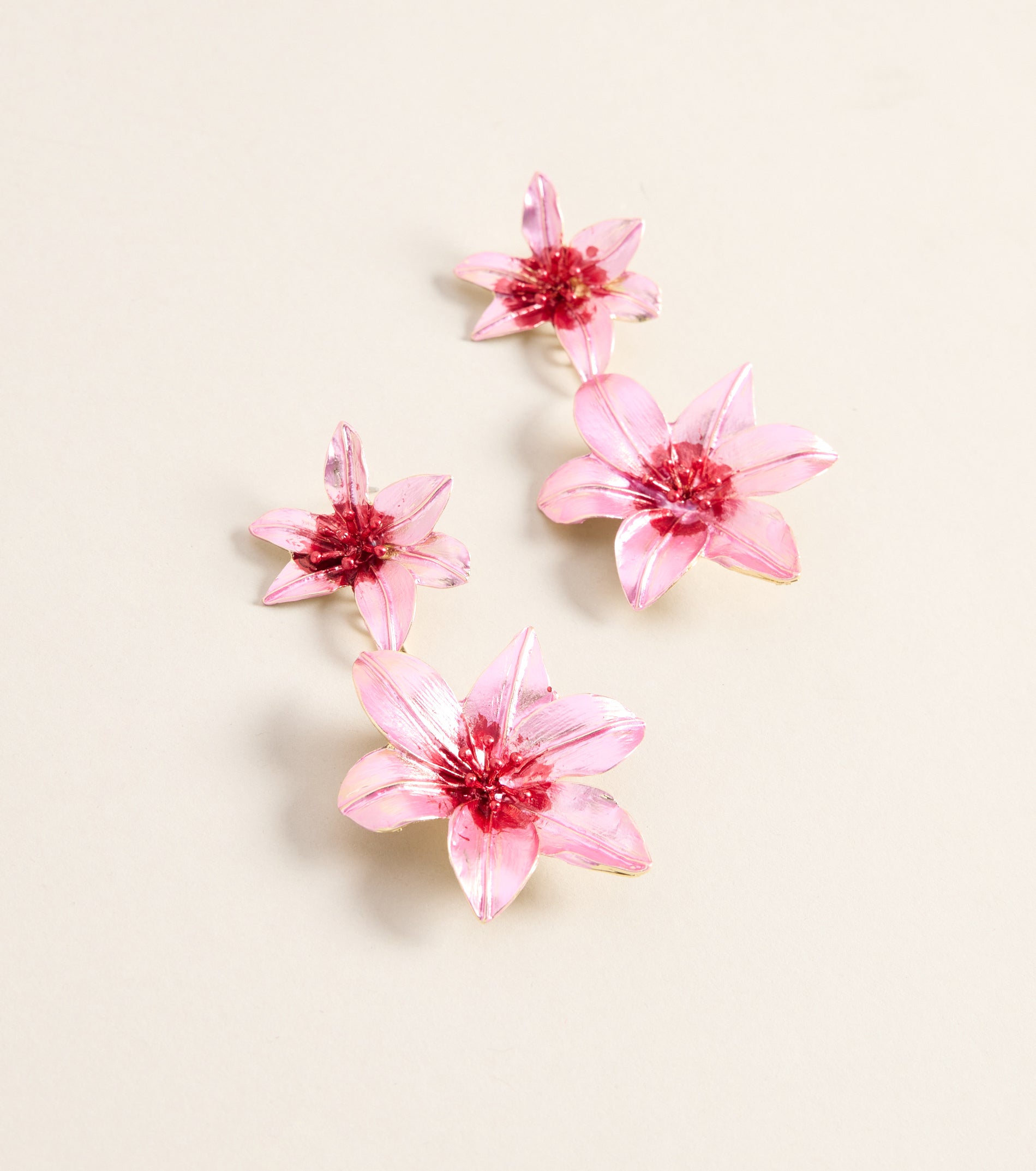 Perfectly Extra Flower Drop Earrings