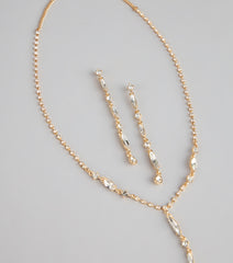 Luxe Glow Necklace And Earrings Set