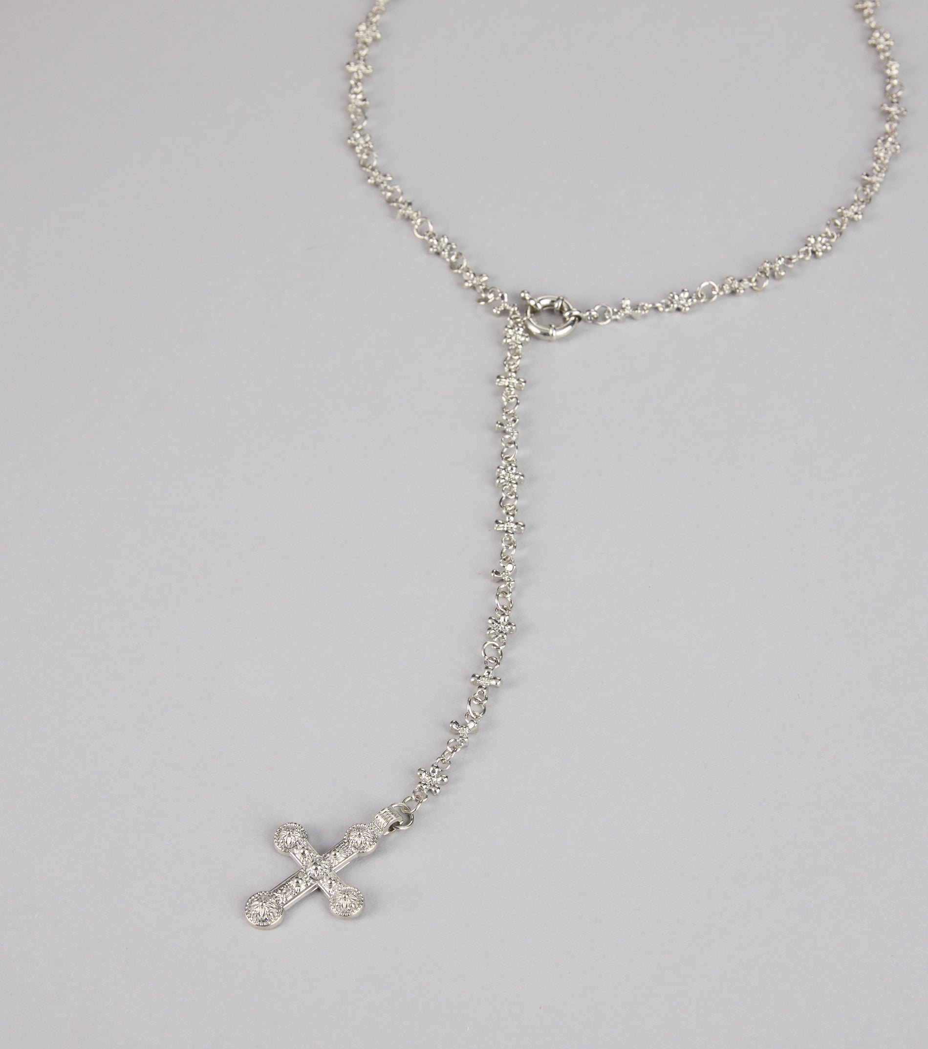 Saintly Chic Cross Pendant Necklace