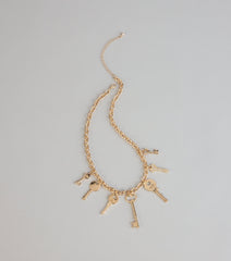 Secret Key Charm Chain Necklace