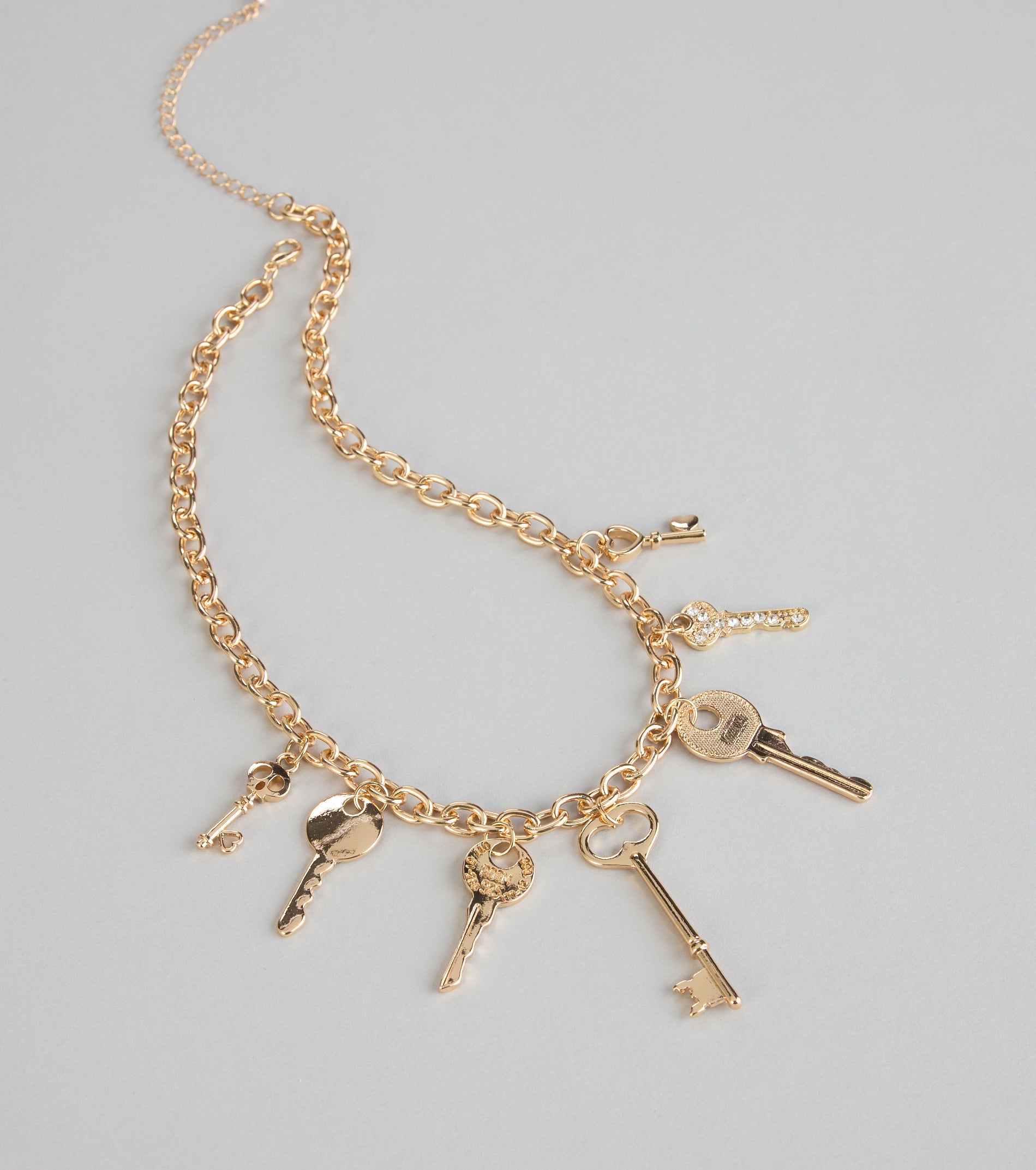Secret Key Charm Chain Necklace
