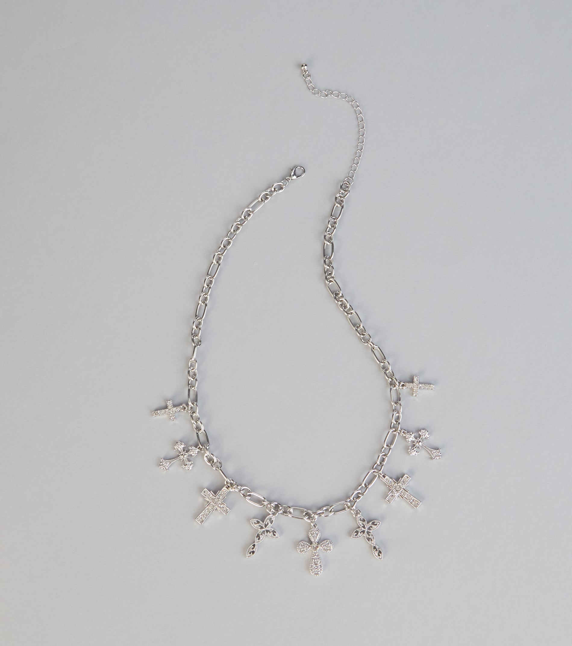 Faith Mode Cross Charm Necklace