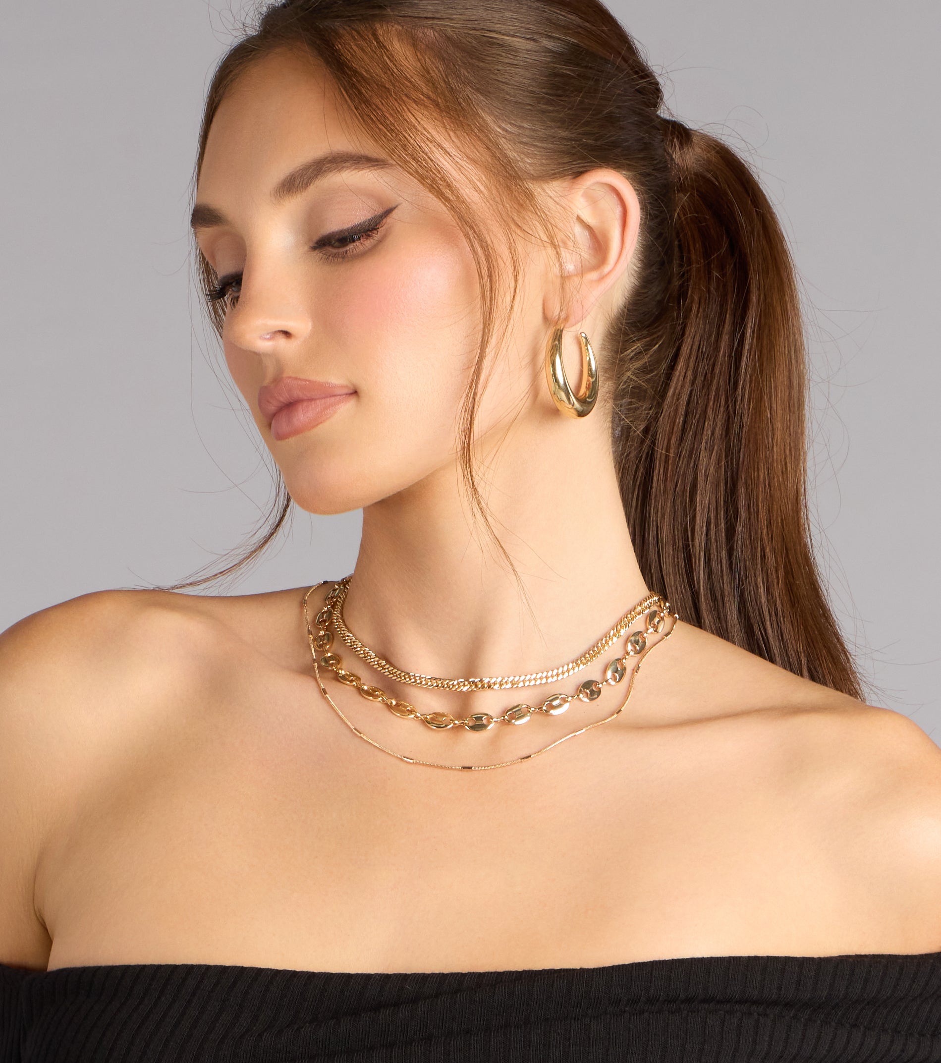 Link Up Layered Necklace