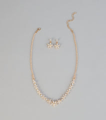 Blooming in Sparkle Floral Jewelry Set