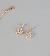 Blooming in Sparkle Floral Jewelry Set