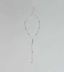 Midnight Details Colored Stone Necklace