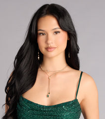 Hint Of Glamour Slider Necklace