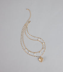 Love Notes Pearl Charm Necklace