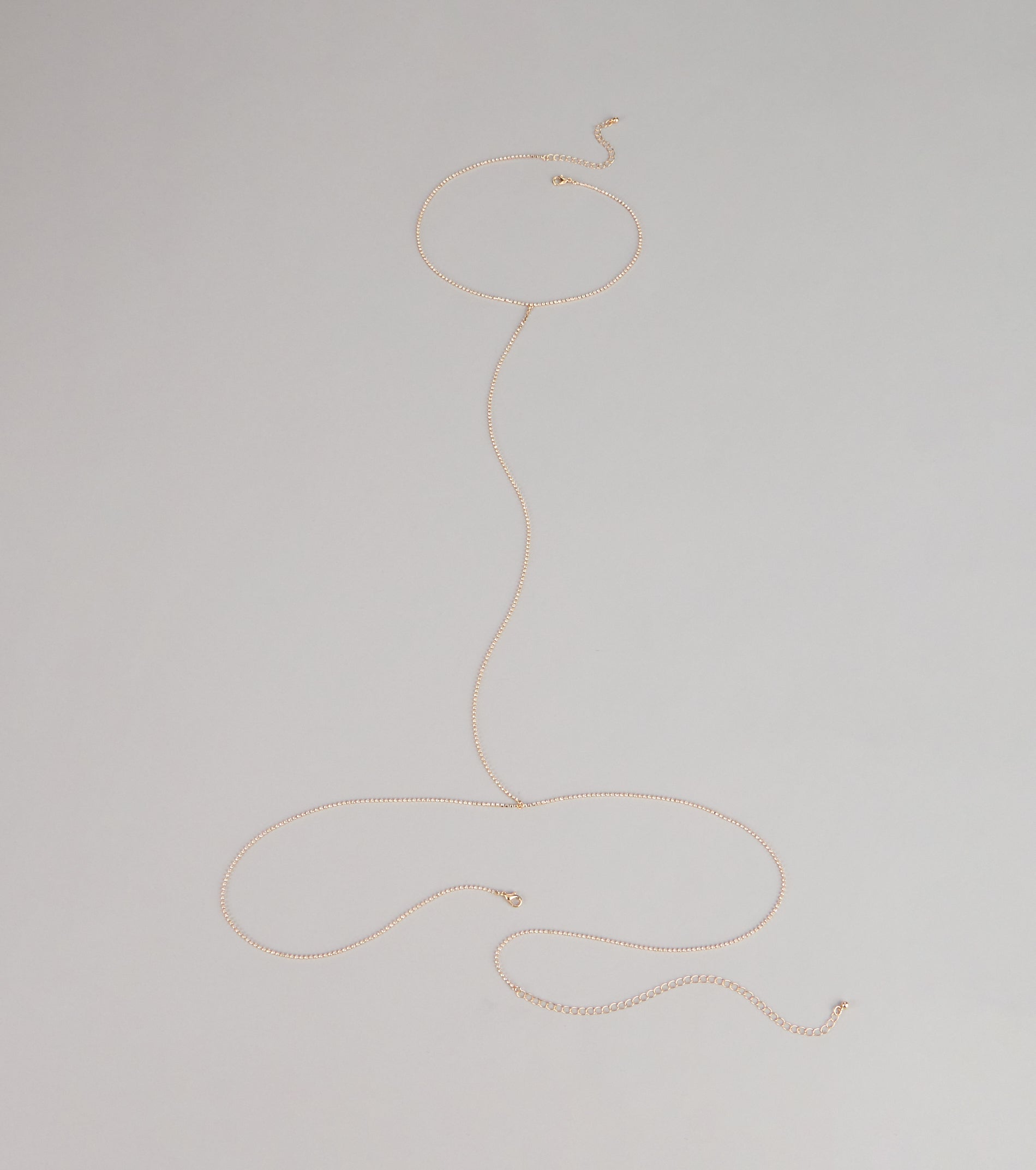 Delicate Glow Rhinestone Body Chain