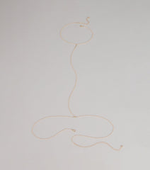 Delicate Glow Rhinestone Body Chain