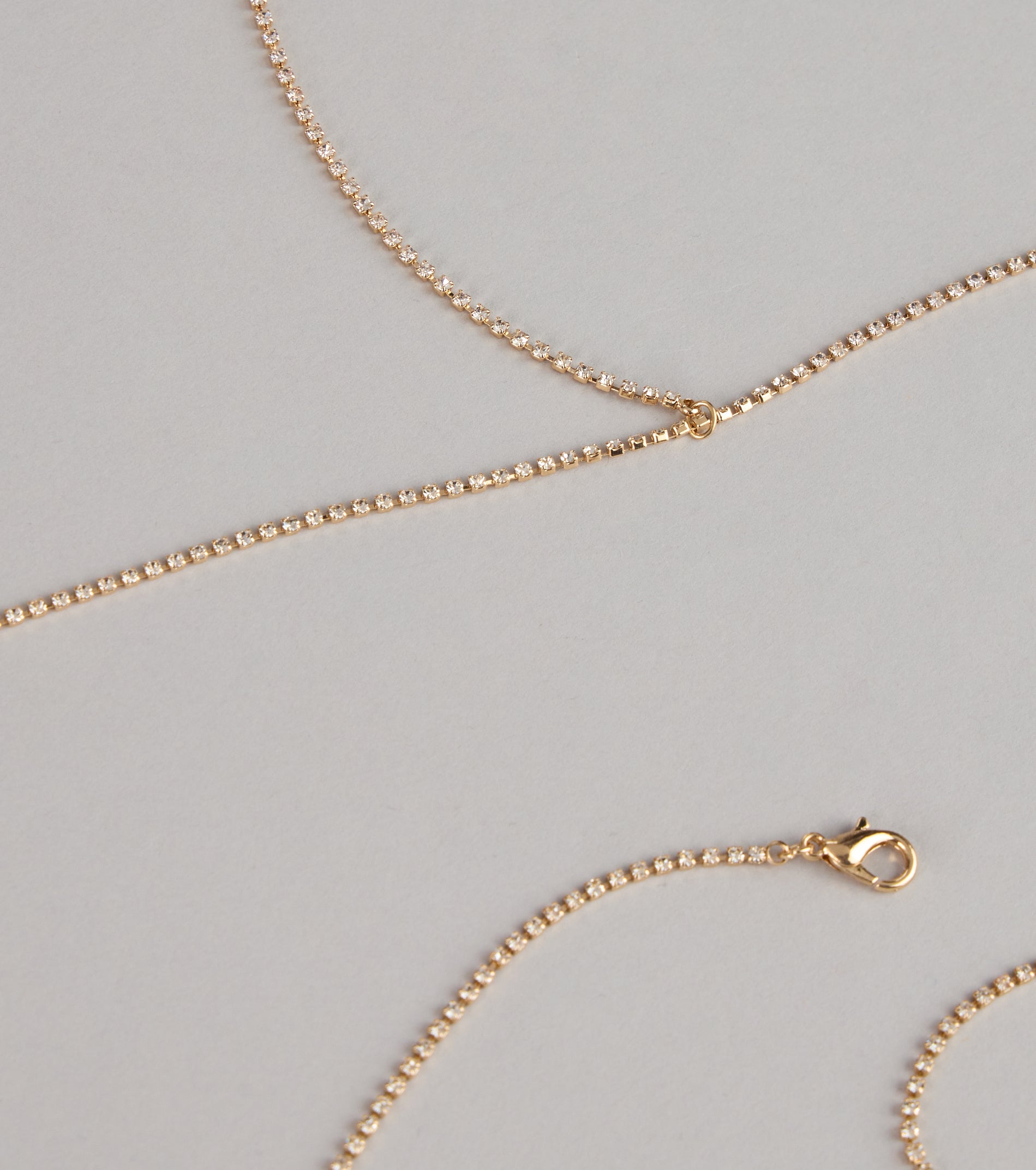 Delicate Glow Rhinestone Body Chain