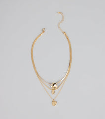 Soft Shine Layered Chain Necklace