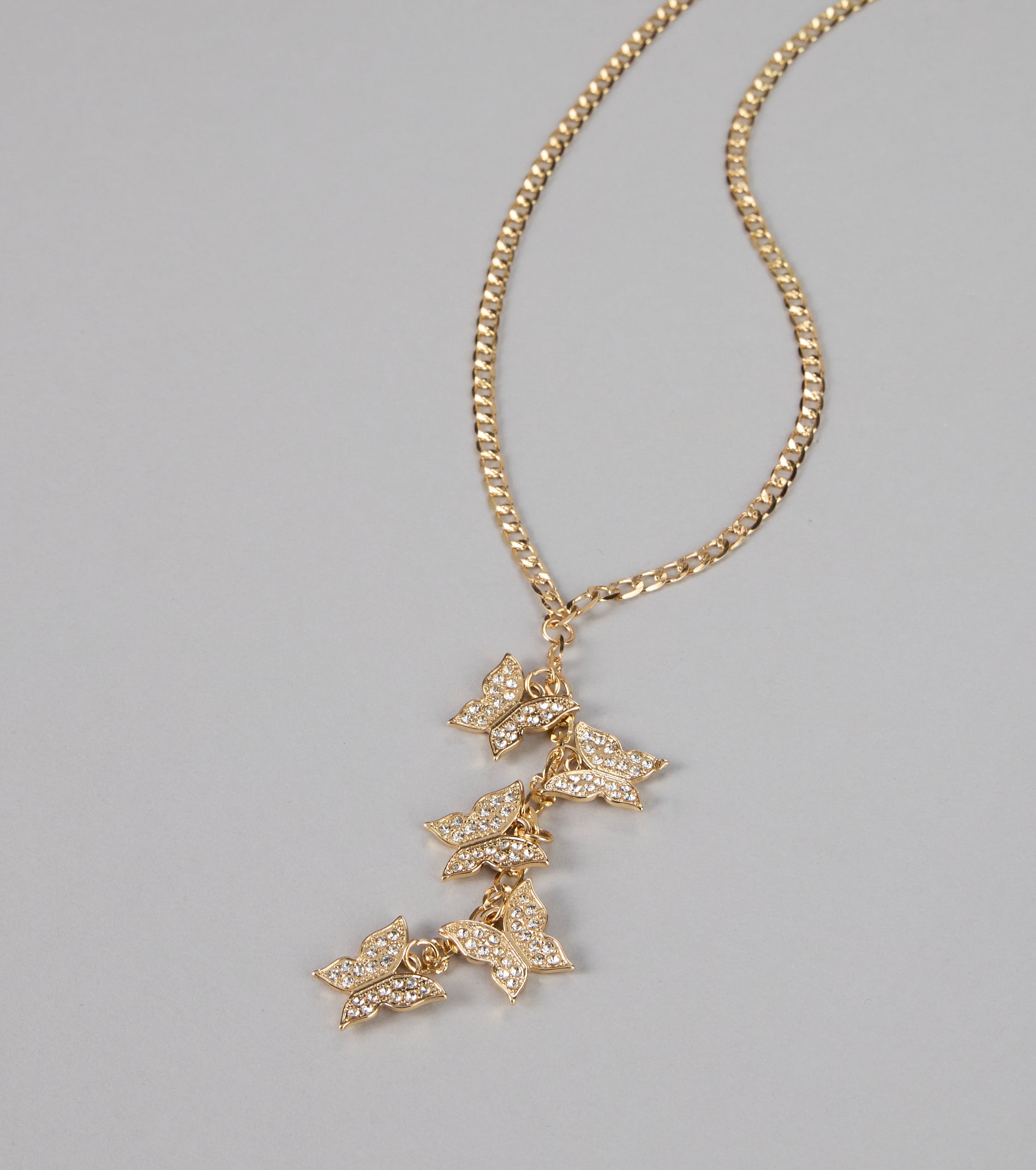 Glimmer Butterfly Chain Necklace
