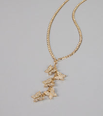 Glimmer Butterfly Chain Necklace
