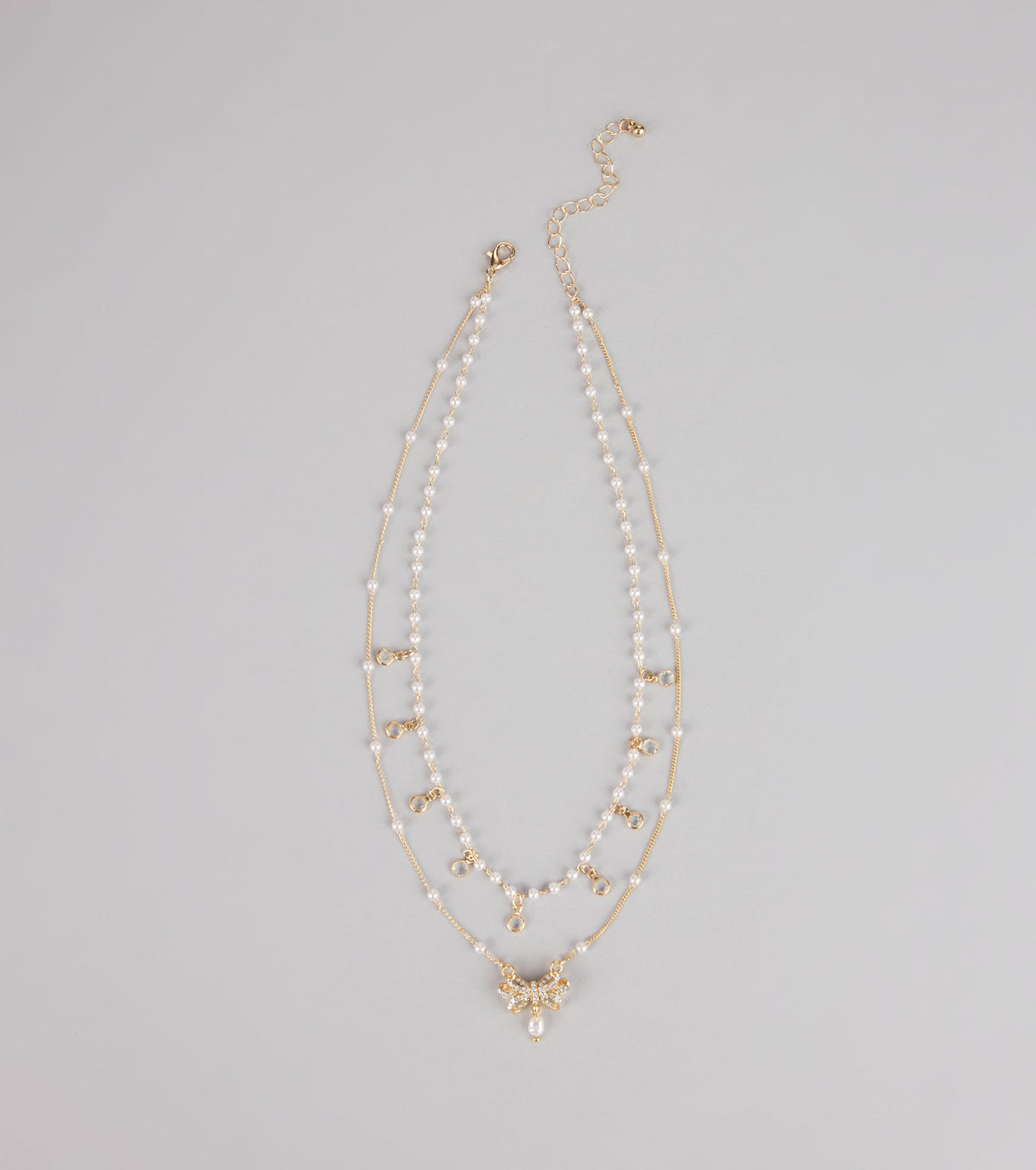 Charmed in Pearls Layered Necklace