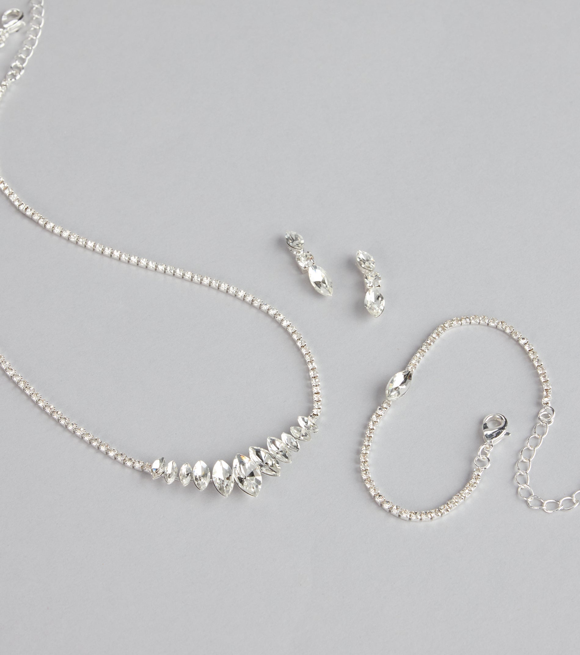 Dazzle Point Marquise Jewelry Set