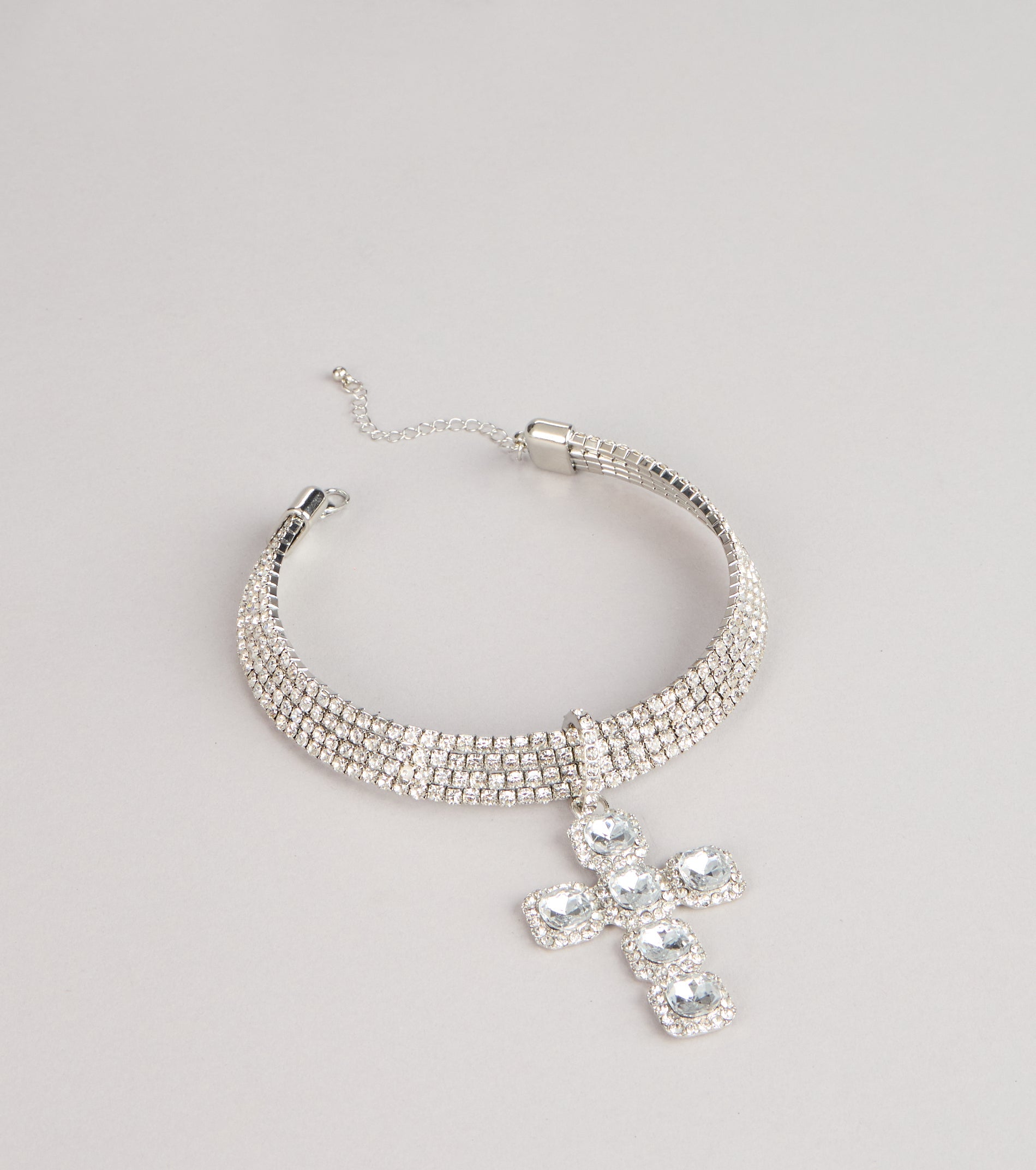 After Dark Drama Rhinestone Statement Necklace