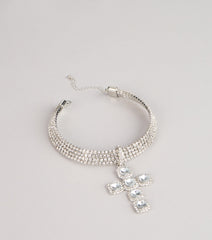 After Dark Drama Rhinestone Statement Necklace