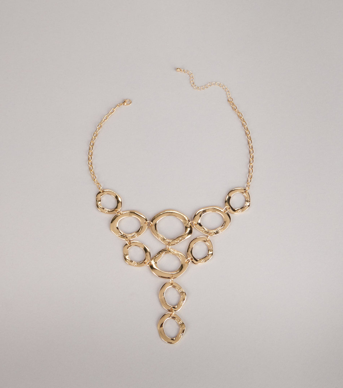 Modern Muse Linked Circle Statement Necklace