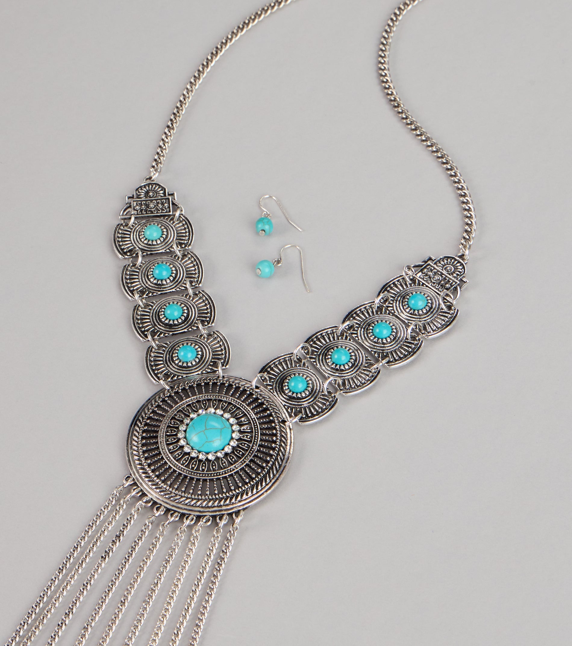 Western Trails Necklace And Earrings Set