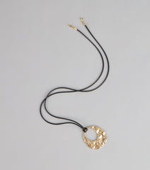 Artsy Chic Statement Pendant Necklace