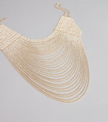 High Drama Cascade Rhinestone Choker