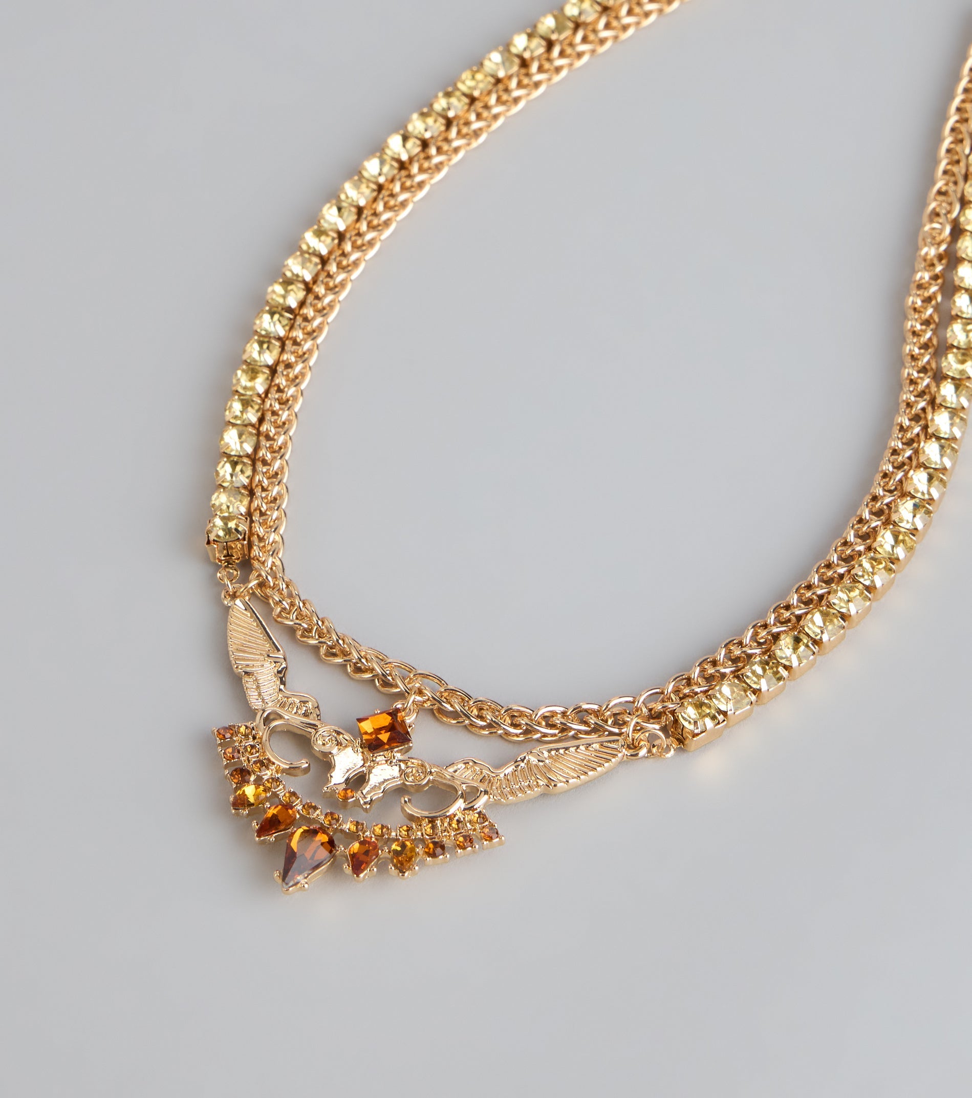 Radiant Wing Pendant Necklace