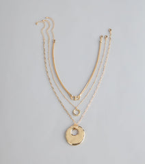 Polished Plans Three-Piece Necklace
