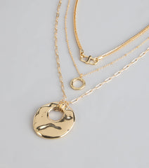 Polished Plans Three-Piece Necklace