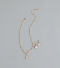 Sweet Luxe Rhinestone Jewelry Set