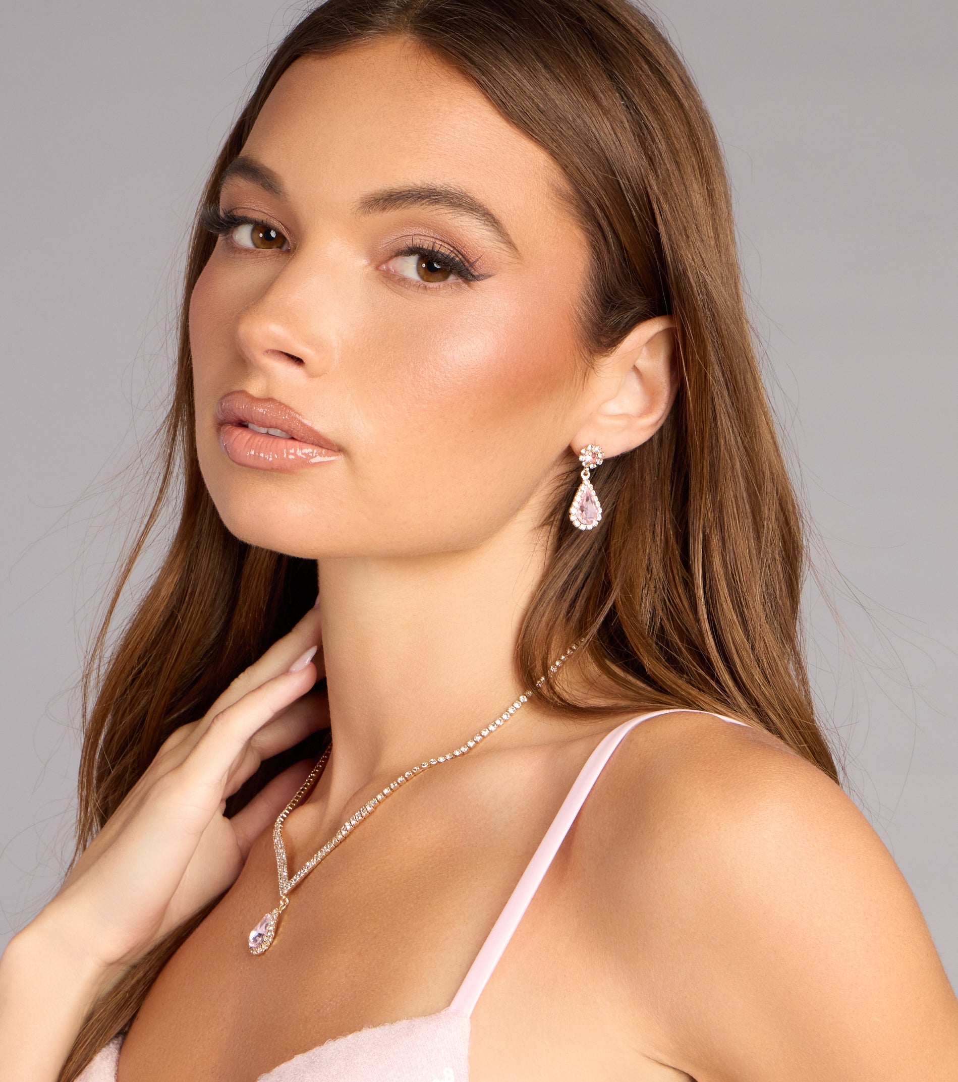 Sweet Luxe Rhinestone Jewelry Set
