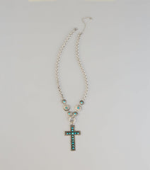 Wildflower Spirit Cross Necklace