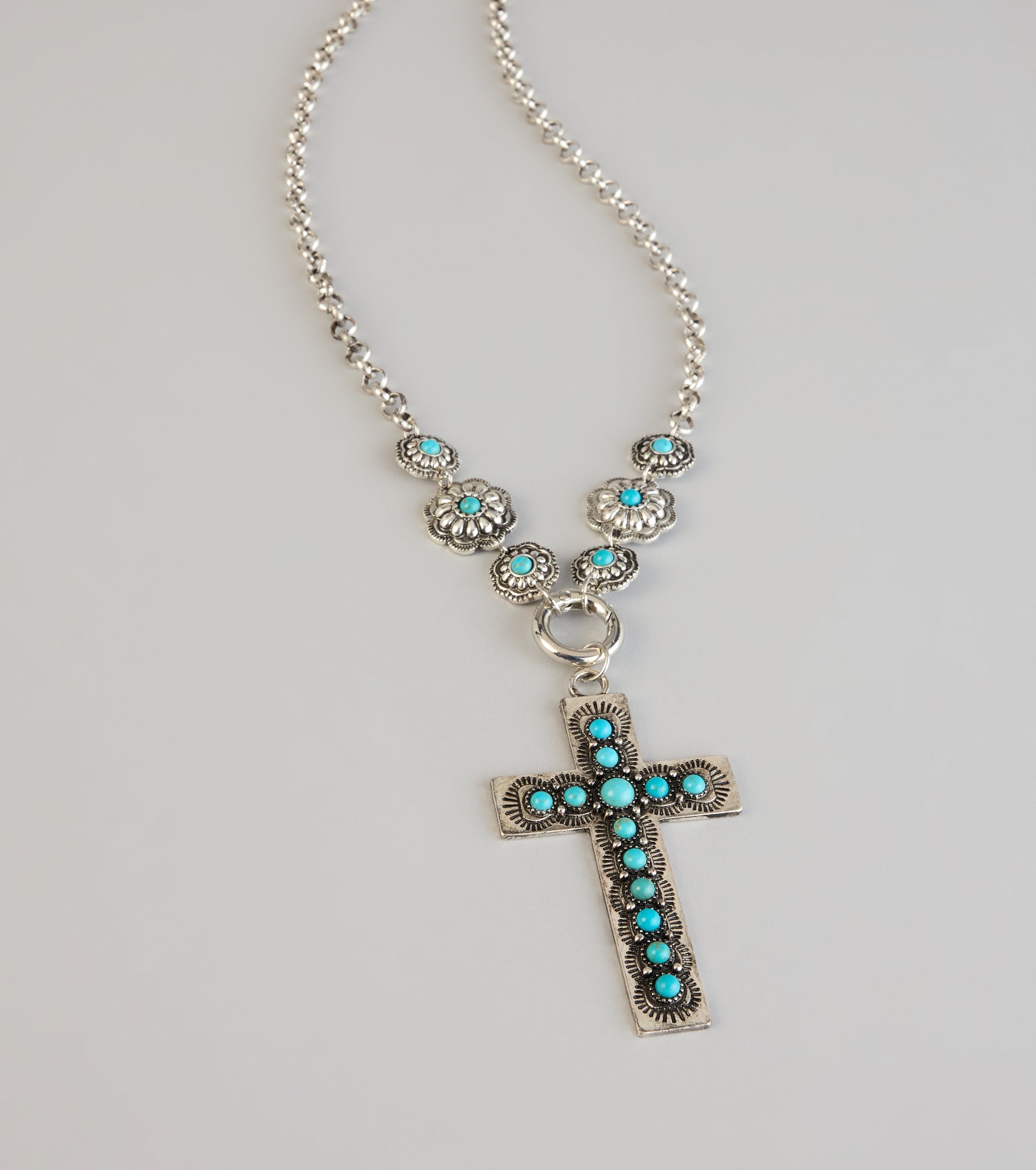 Wildflower Spirit Cross Necklace