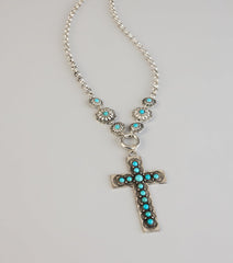 Wildflower Spirit Cross Necklace
