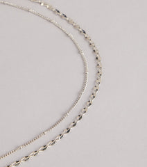 Sleek Shine Layered Waist Chain