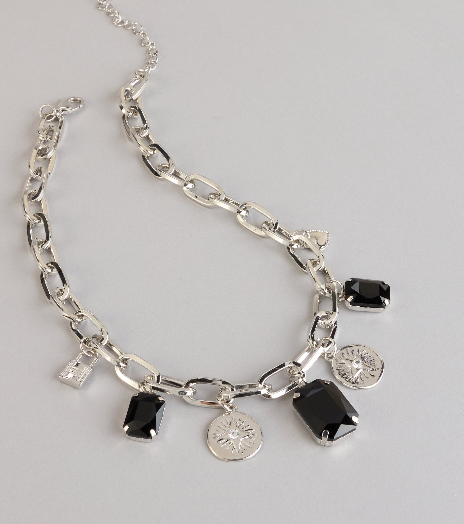 Bold Moves Only Statement Charm Necklace
