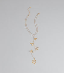 Softly Subtle Leaf Chain Necklace
