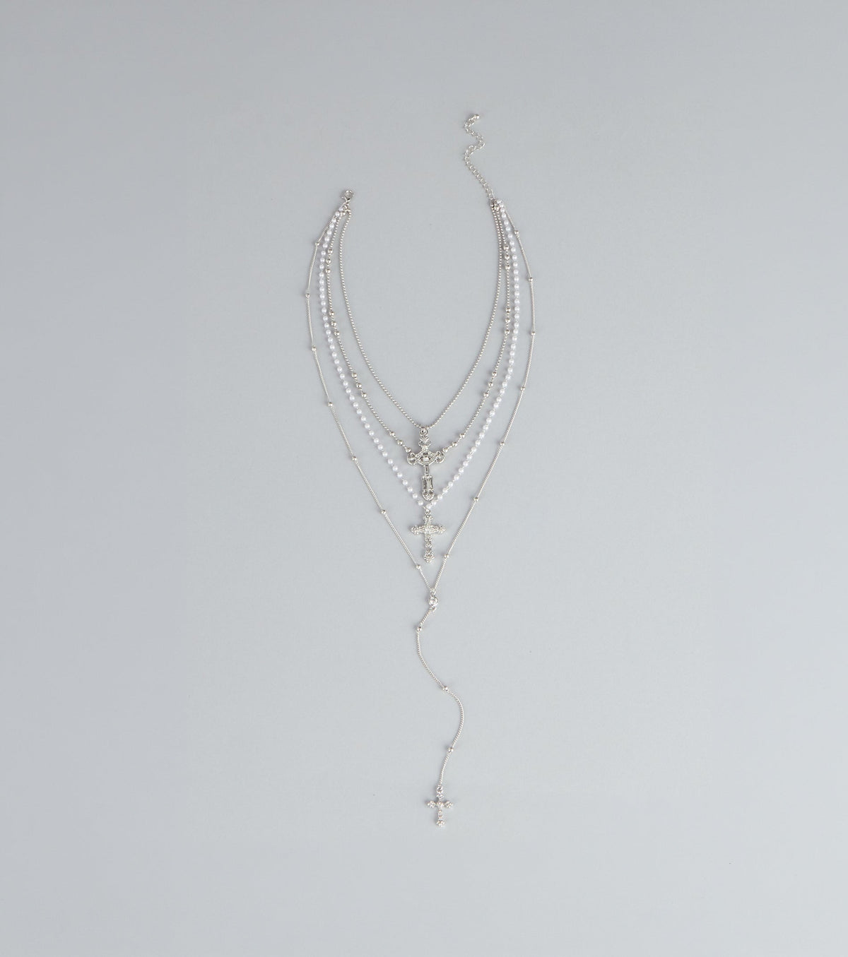 Layered Luxe Cross Necklace