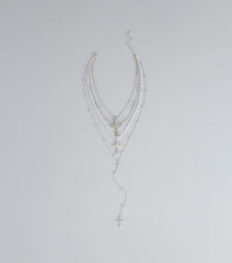 Layered Luxe Cross Necklace
