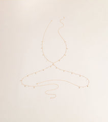 Sleek Shine Rhinestone Body Chain