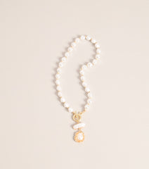 Layered Luxe Pearl Toggle Necklace