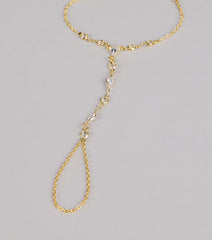 Glow in Motion Rhinestone Hand Chain